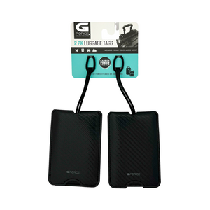 One unit of G Force 2pk Luggage Tag - Black