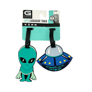One unit of G Force 2 pk Luggage Tags Alien UFO