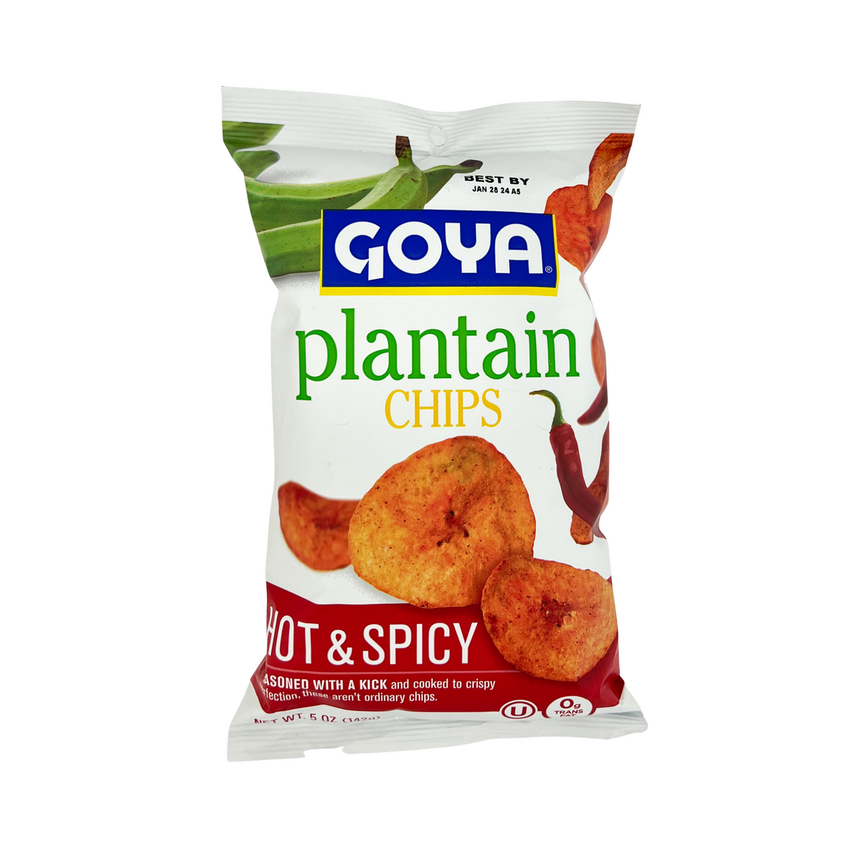 Goya Plantain Chips Hot And Spicy 5 Oz