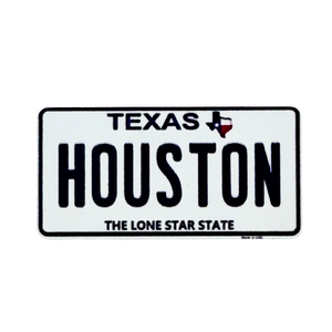 One unit of Houston License Plate Souvenir Hat Pin