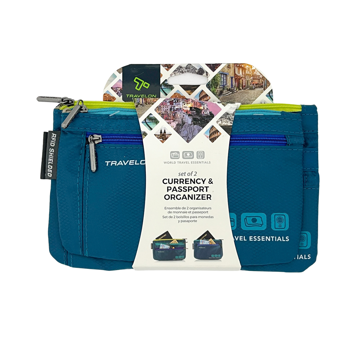 Travelon Set of 2 Currency & Passport Holder