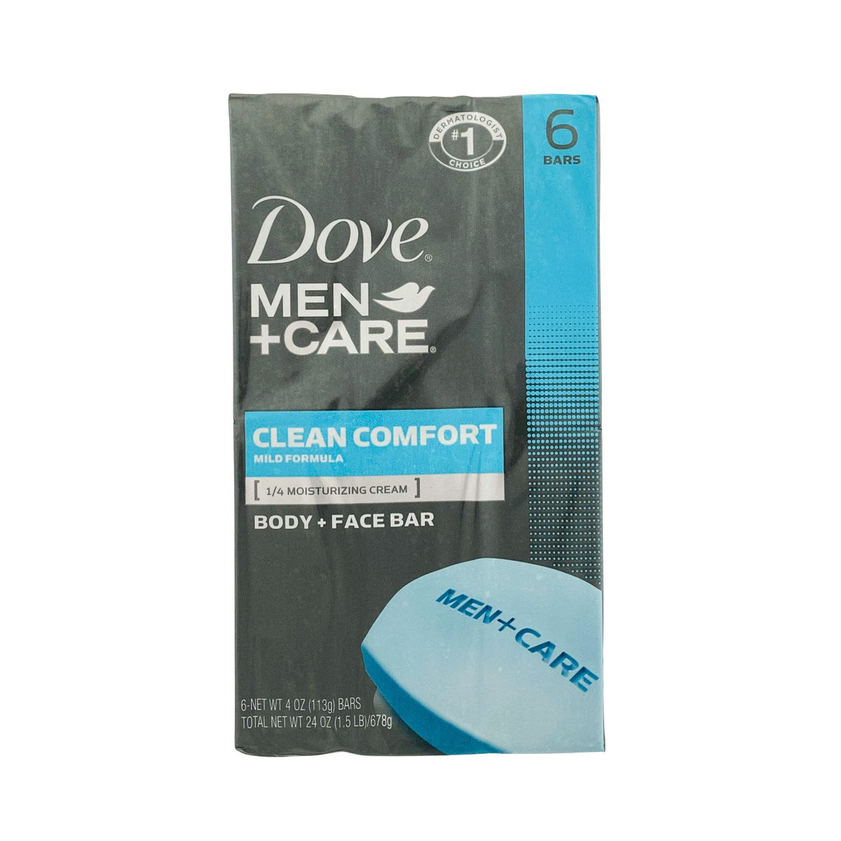 Dove Men Plus Care Deep Clean Body and Face Bar Soap, 7.5 Ounce -- 24 per  case