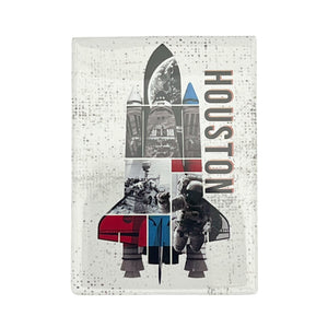 One unit of Houston Space Shuttle Astronaut Flat Magnet