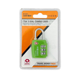 One unit of One unit of Miami Carry On TSA 3 Dial Combo Lock