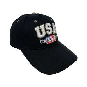 USA United States Flag Cap - Black