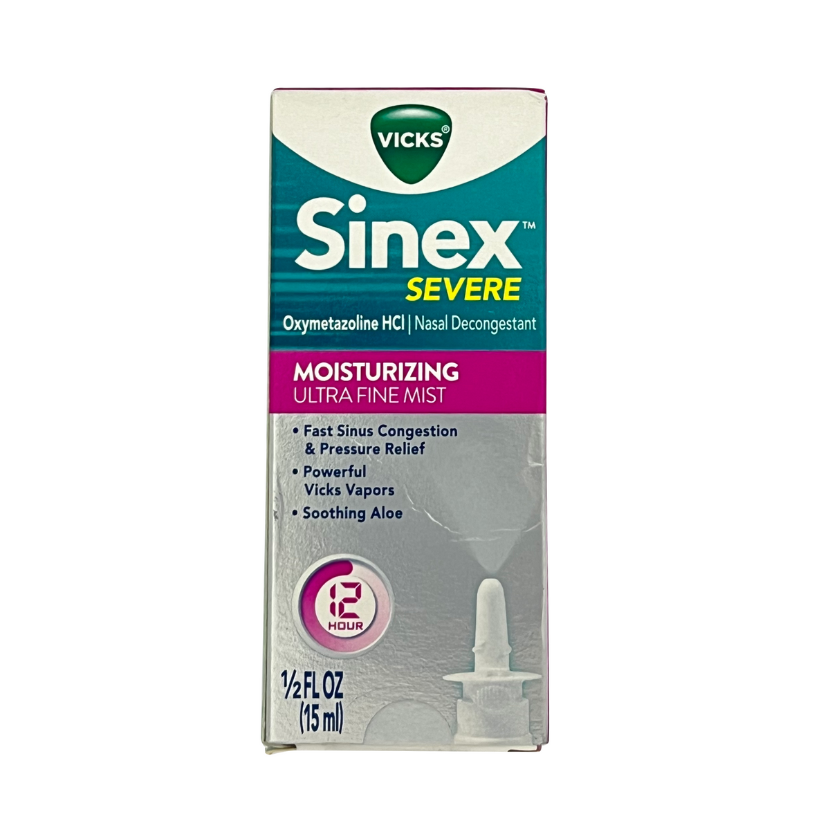 Vicks Sinex Severe Moisturizing Ultrafine Mist Nasal Decongestant 1 2