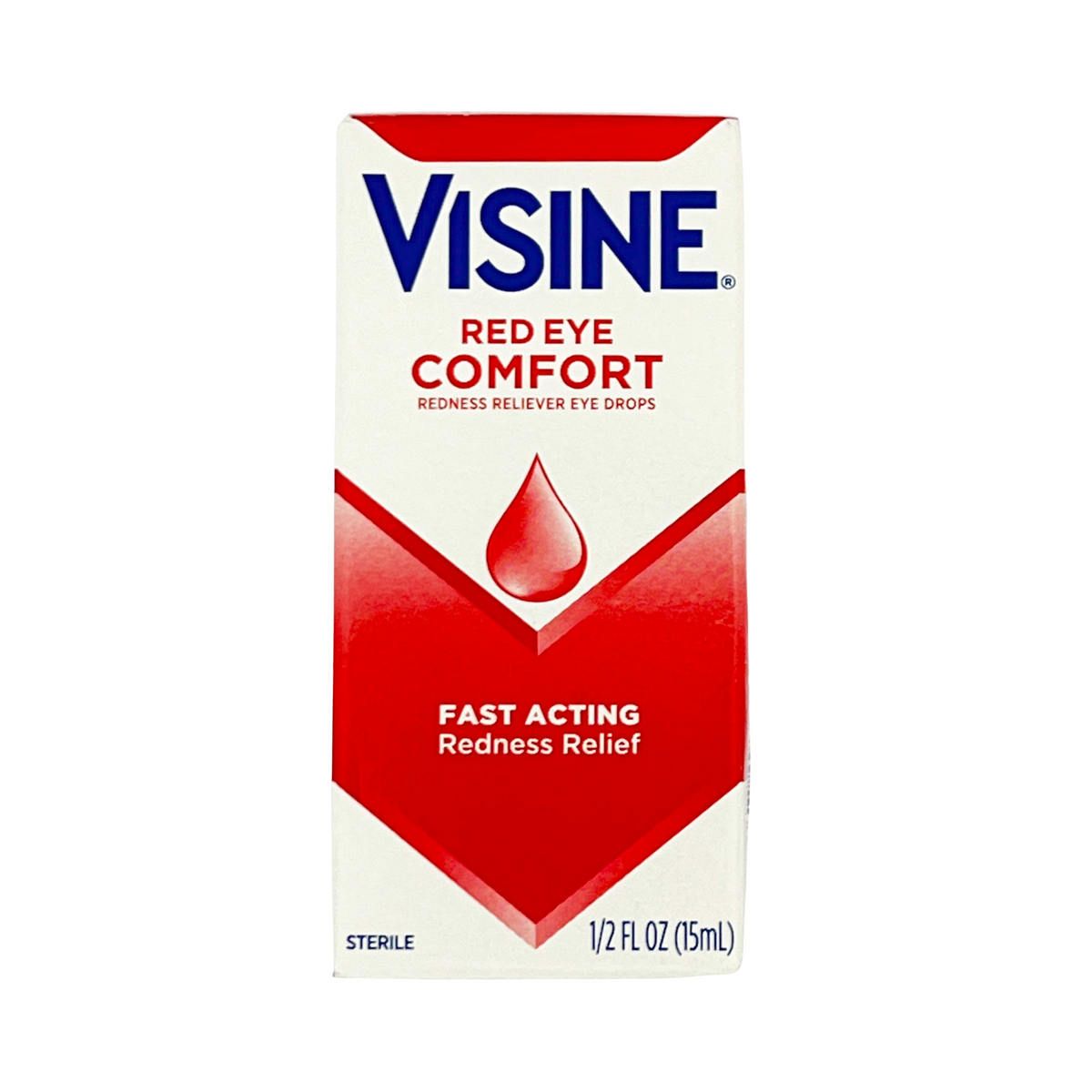 Visine Red Eye Comfort Redness Reliever Eye Drops 1/2 fl oz
