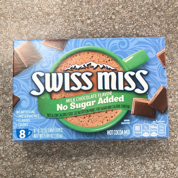 Swiss Miss Milk Chocolate No Sugar Added Hot Cocoa Mix 5.84 oz