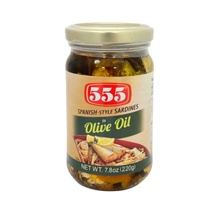 One unit of 555 Spanish Style Sardines in Olive Oil 7.8 oz