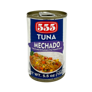 One unit of 555 Tuna Mechado 5.5 oz