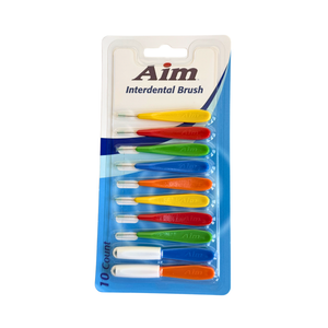 One unit of Aim Interdental Brush 10 count
