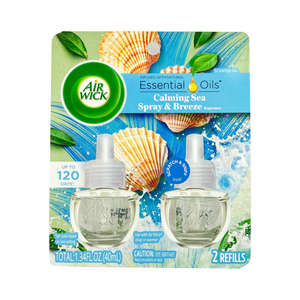 One unit of Air Wick Scented Oil Air Freshener 2 Refills - Calming Sea Spray & Breeze
