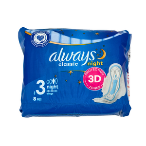 One unit of Always Classic Night\ with Wings 8 Maxi pads