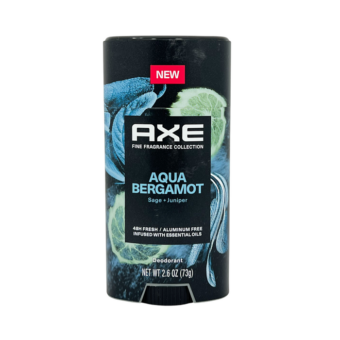 Axe Aluminum Free 48 Hr Deodorant for Men Aqua Bergamot 2.6 oz