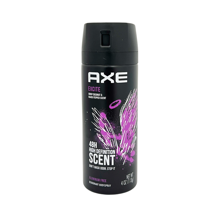 Axe Excite Deodorant & Body Spray 48h Scent 4 oz