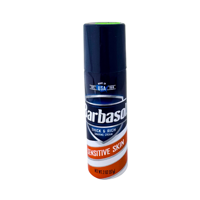 Barbasol Shaving Cream Sensitive Skin 2 oz