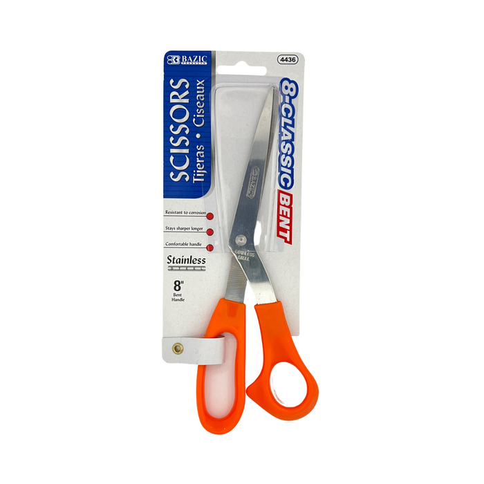 Bazic Classic Bent Scissors 8"