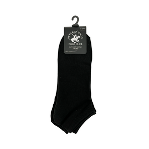 One unit of Beverly Hills Polo Club Low Cut Socks 3 pairs - Black
