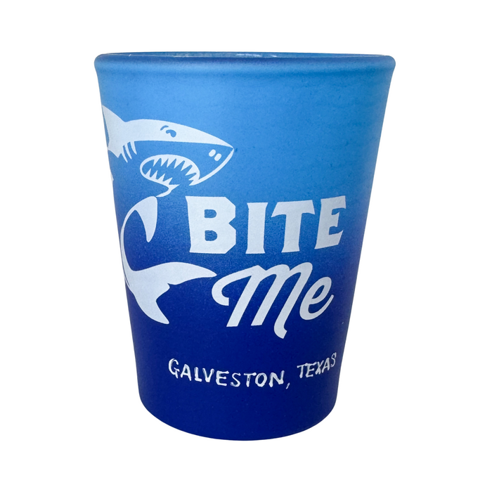 Bite Me Velvet Shot Glass - Galveston Texas
