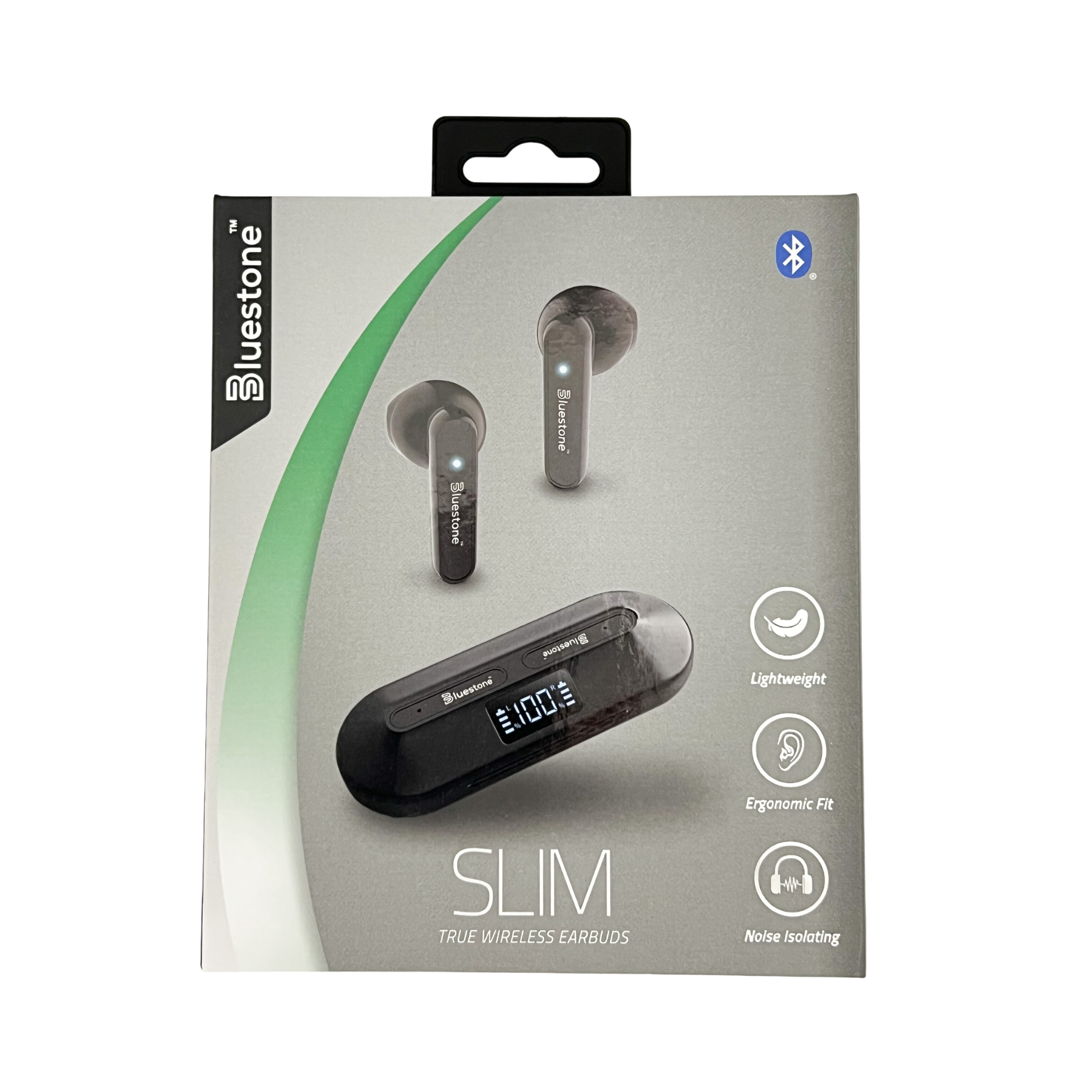 Bluestone Slim Bluetooth Wireless Earbuds Black