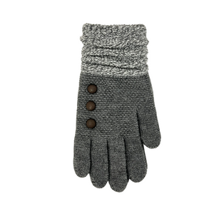 One unit of Britt's Knits Women's Gloves - Heather Gray - One Size