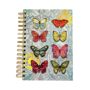 Butterfly Spiral Journal 8.5" 100-Sheet