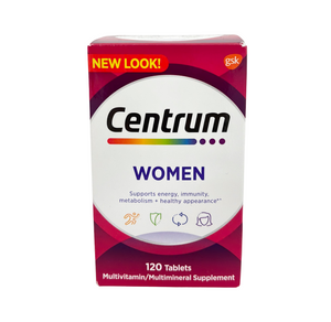 One unit of Centrum Women Multivitamin 120 tablets