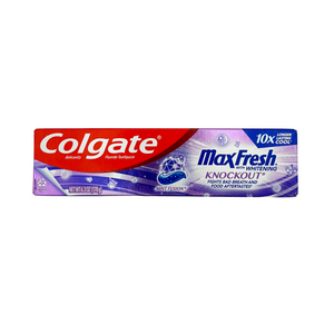 One unit of Colgate Max Fresh with Whitening Knockout Toothpaste Mint Fusion 6.3 oz