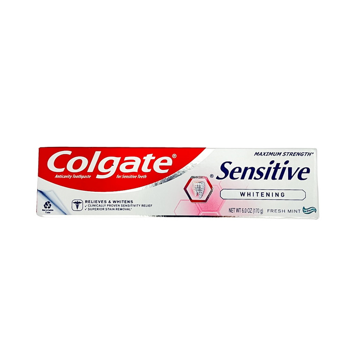 Colgate Sensitive Whitening Toothpaste Fresh Mint 6 oz