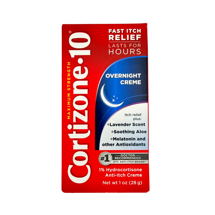 Cortizone 10 Hydrocortisone Anti-itch Overnight Creme 1 oz