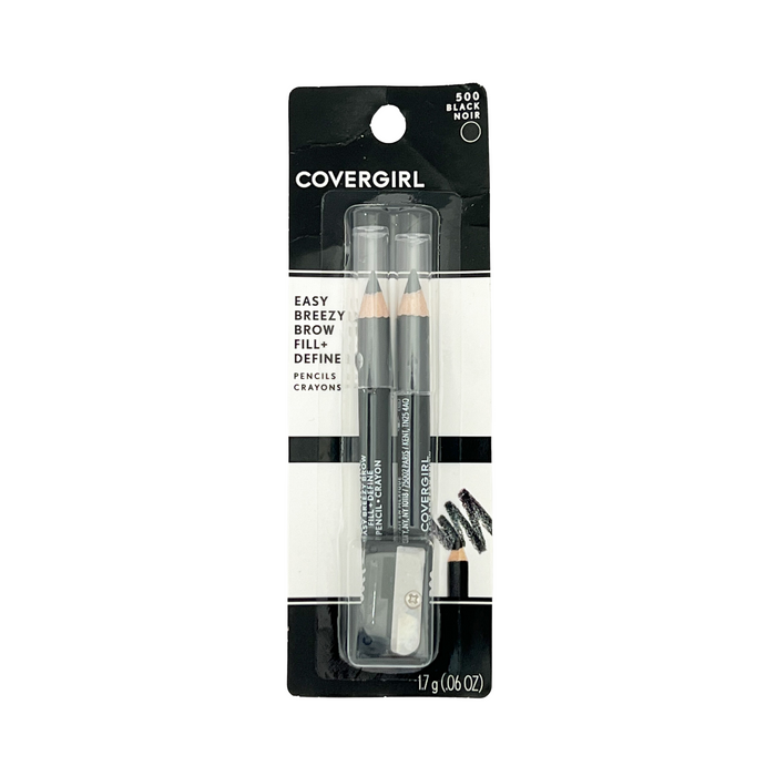 CoverGirl Easy Breezy Brow Fill + Define Pencil - 500 Black Noir