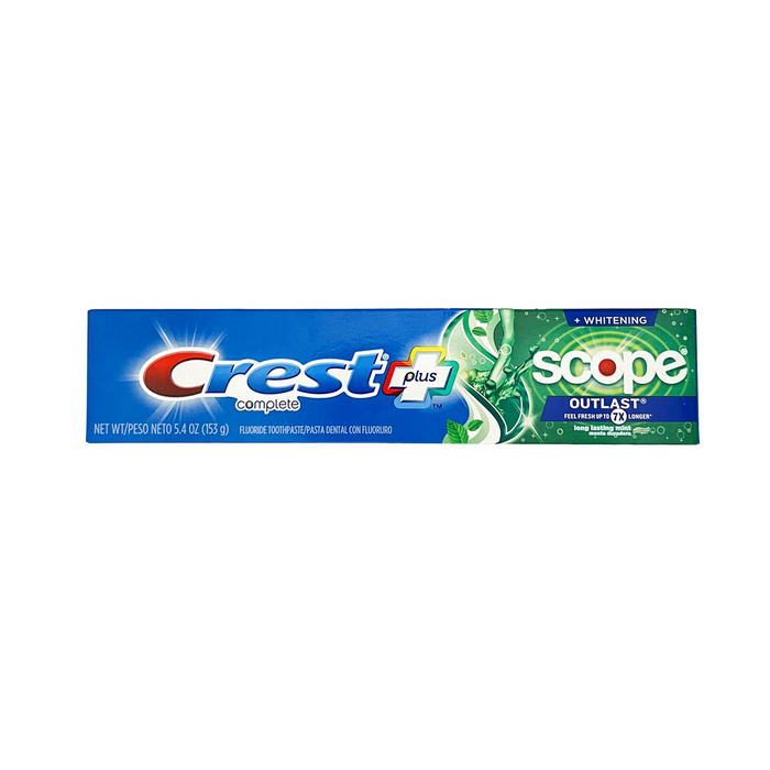 Crest Complete Plus Outlast Whitening Toothpaste Long Lasting Mint 5.4 oz