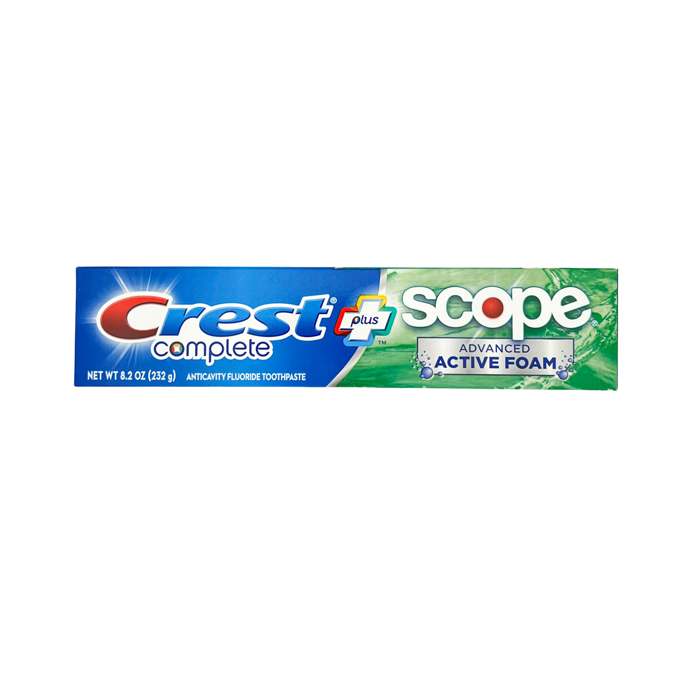 Toothpaste Scope Rectangular Prism Crest Complete Plus Scope Toothpaste 8.2 oz