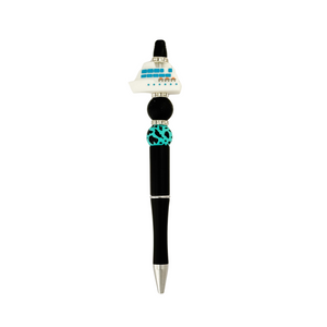 One unit of Cruise Ship Bead Pen - Black