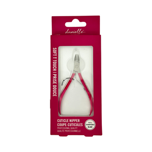 One unit of Danielle Soft Touch Cuticle Nipper - Fuchsia