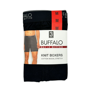 One unit of David Bitton Buffalo Knit Boxers 3 pk - Medium