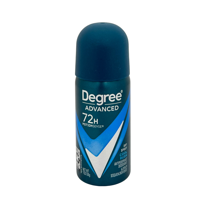 Degree 72h Dry Spray Cool Rush Antiperspirant Deodorant 1 oz - Travel Size