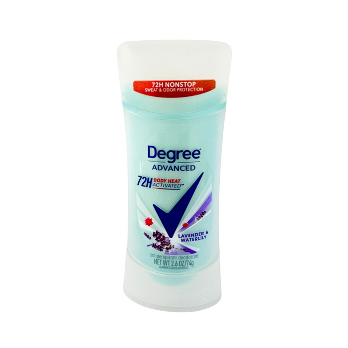 Degree Advanced 72 H Antiperspirant Deodorant Lavender & Waterlily 2.6 oz