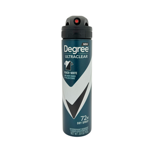 One unit of Degree Ultraclear Black + White Antiperspirant Deodorant Men Dry Spray 3.8 oz