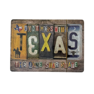 One unit of Don't Mess with Texas The Lone Star State License Plate  - Souvenir Playing Cards