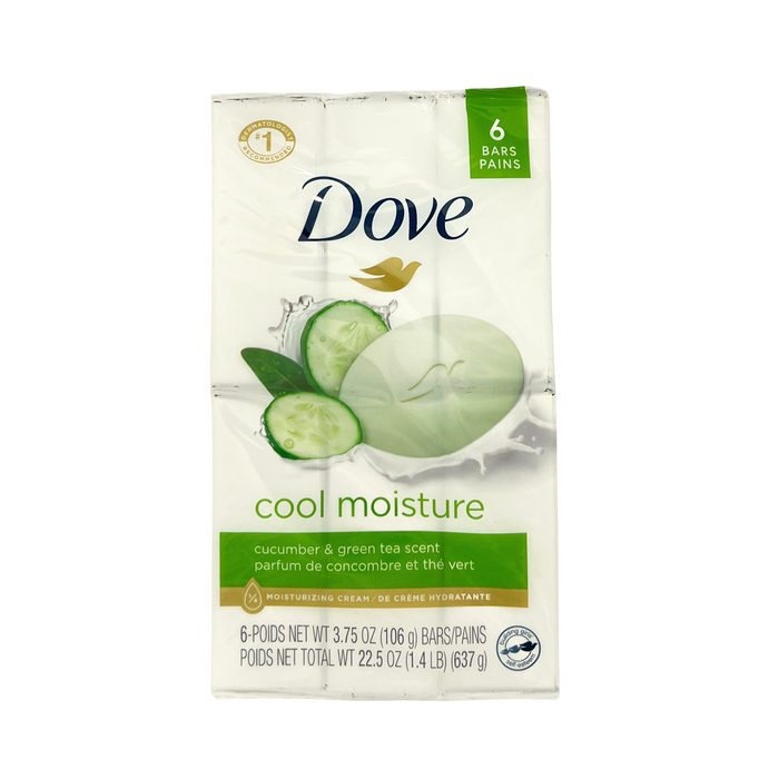 Dove Cool Moisture Soap Bars 6pc x 3.75 oz