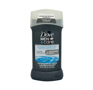 One unit of Dove Men + Care Clean Comfort Aluminum Free Antiperspirant 72h 3 oz