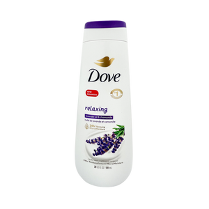One unit of Dove Relaxing Lavender Oil & Chamomile Body Wash 20 oz