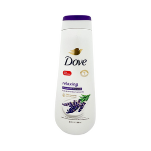 One unit of Dove Relaxing Lavender Oil & Chamomile Body Wash 23 oz