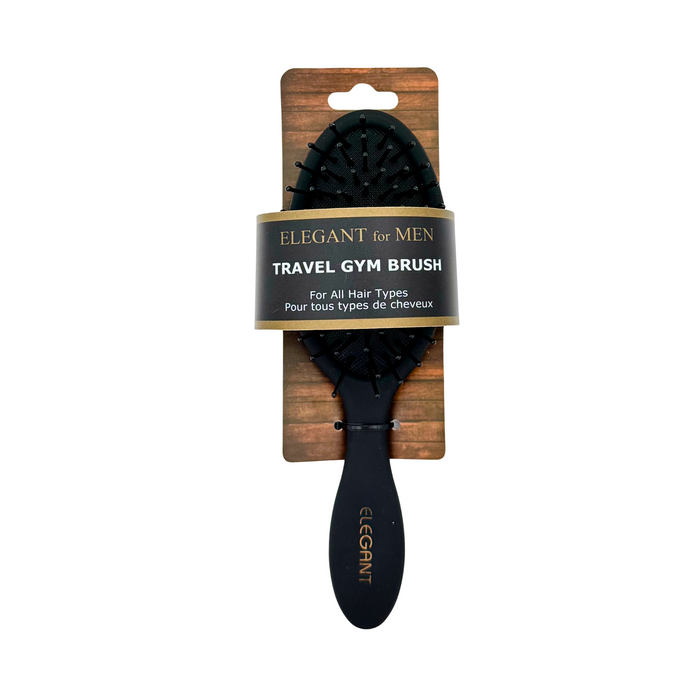 Elegant for Men Travel Gym Brush - Black