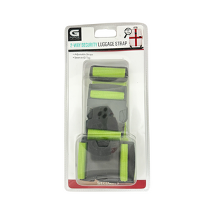 One unit of G Force  2-Way Security Luggage Strap 74.8 x 2 in - Green