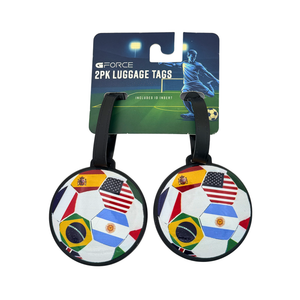 One unit of G Force 2 pc Luggage Tags - Soccer - World Cup