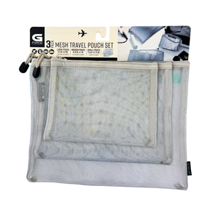 One unit of G Force 3 Pack Mesh Travel Pouch Set #26437