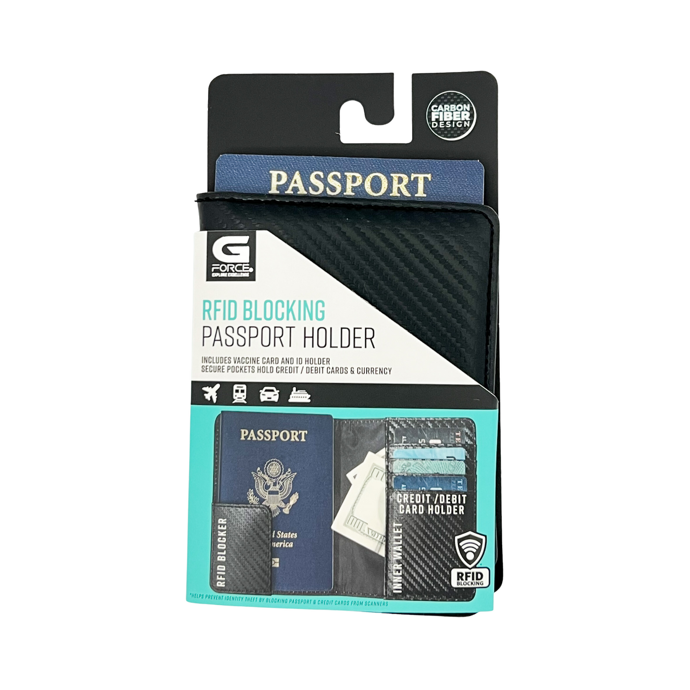 G Force RFID Blocking Passport Holder G Force RFID Blocking Passport Holder