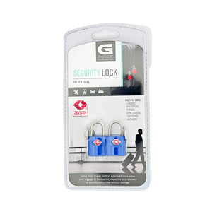One unit of G Force Security Lock 2pk - Bllue